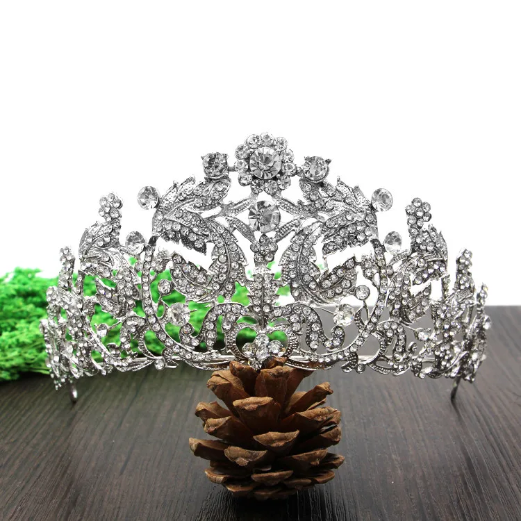 Gogeous ultlarge сверкающие хрустальные свадебные короны, диадемы, женат ювелирные изделия свадебное Hairwear аксессуар для волос