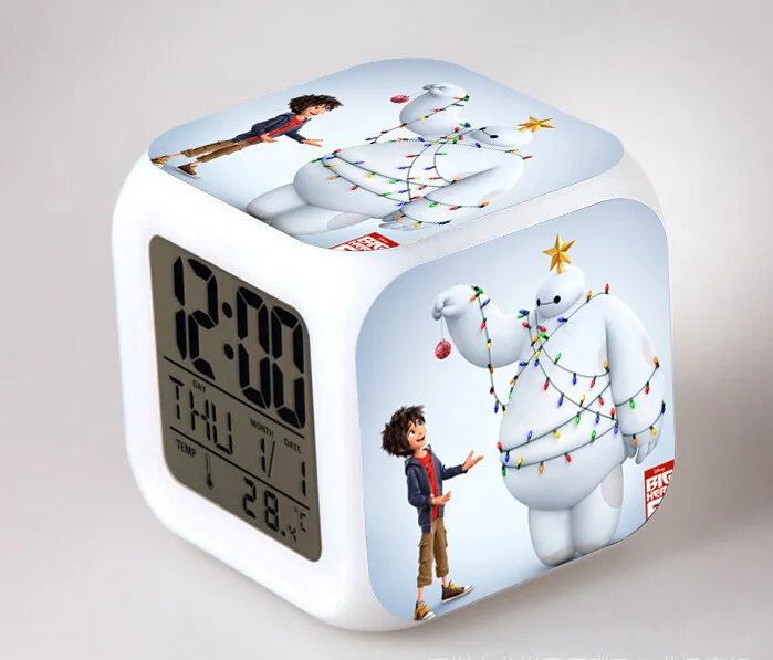 Супер супер корпус морской пехоты вокруг белый по уходу за детьми красочный цвет малый будильник S0001A|alarm clock