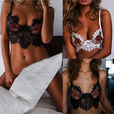 Женское нижнее белье кружевные укороченные топы сексуальная комбинация с