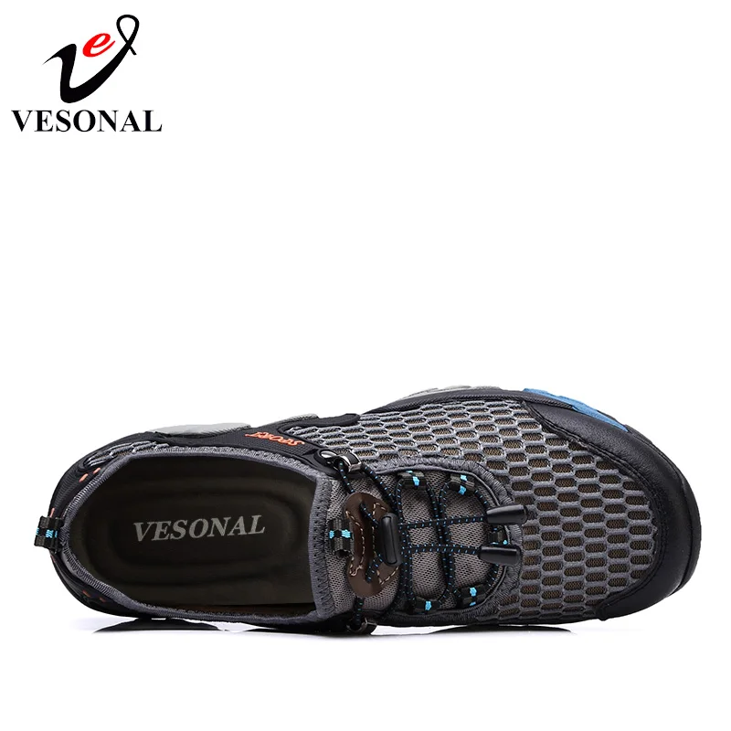 VESONAL Spring Summer Male Sneakers Mesh Shoes For Men Walking Breathable Soft Quality Casual Comfortable Designer Footwear 2018 | Обувь