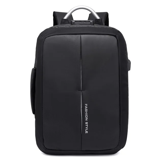 Black VENIWAY XD город Анти-Вор дизайн USB зарядка Мужской рюкзак Пароль замок Мужской Бизнес Мода Сообщение Водонепроницаемый Путешествия Рюкзак - Цвет: Black