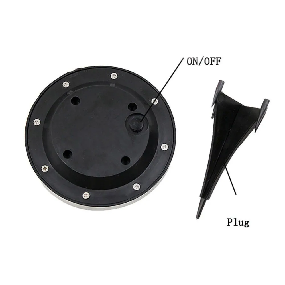 12 Светодиодный светильник на солнечной энергии для заземления улицы украшения