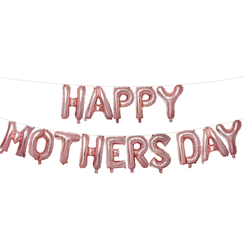 Happy Mothers Day латексные шары набор алюминиевой фольги вечерние золото/розовое