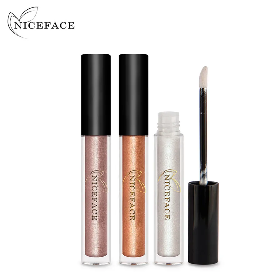 Новинка ЖИДКИЕ ТЕНИ для макияжа NICEFACE 5 шт. дымчатые тени век шелковистые яркие