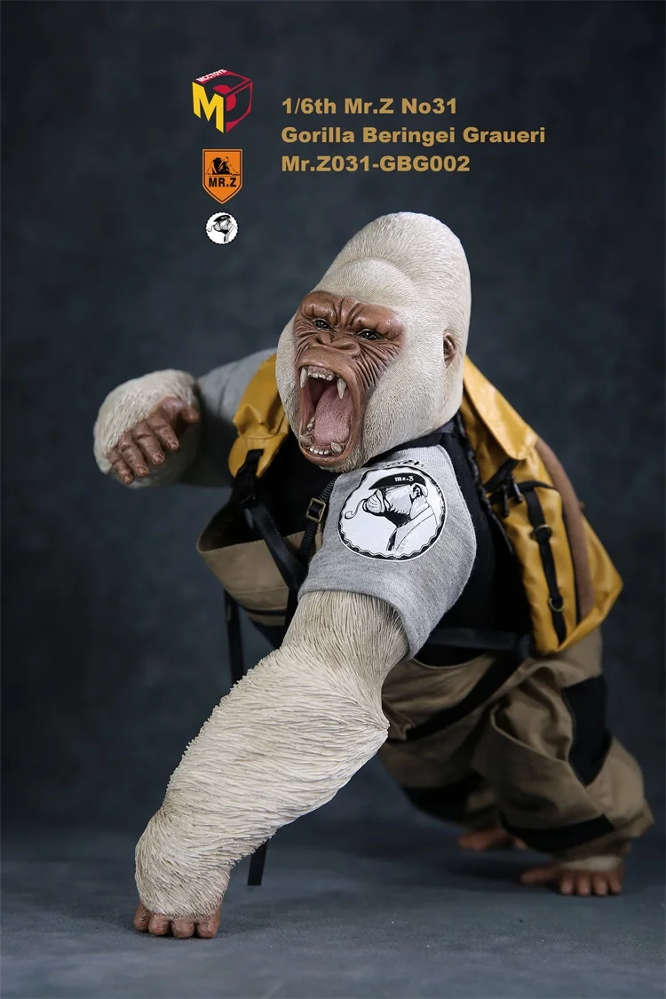 MR. Z Серия животных 1/6 африканская низменная Горилла двойная голова лепить Гараж Набор статуя для 1" фигурка сцены DIY украшение автомобиля