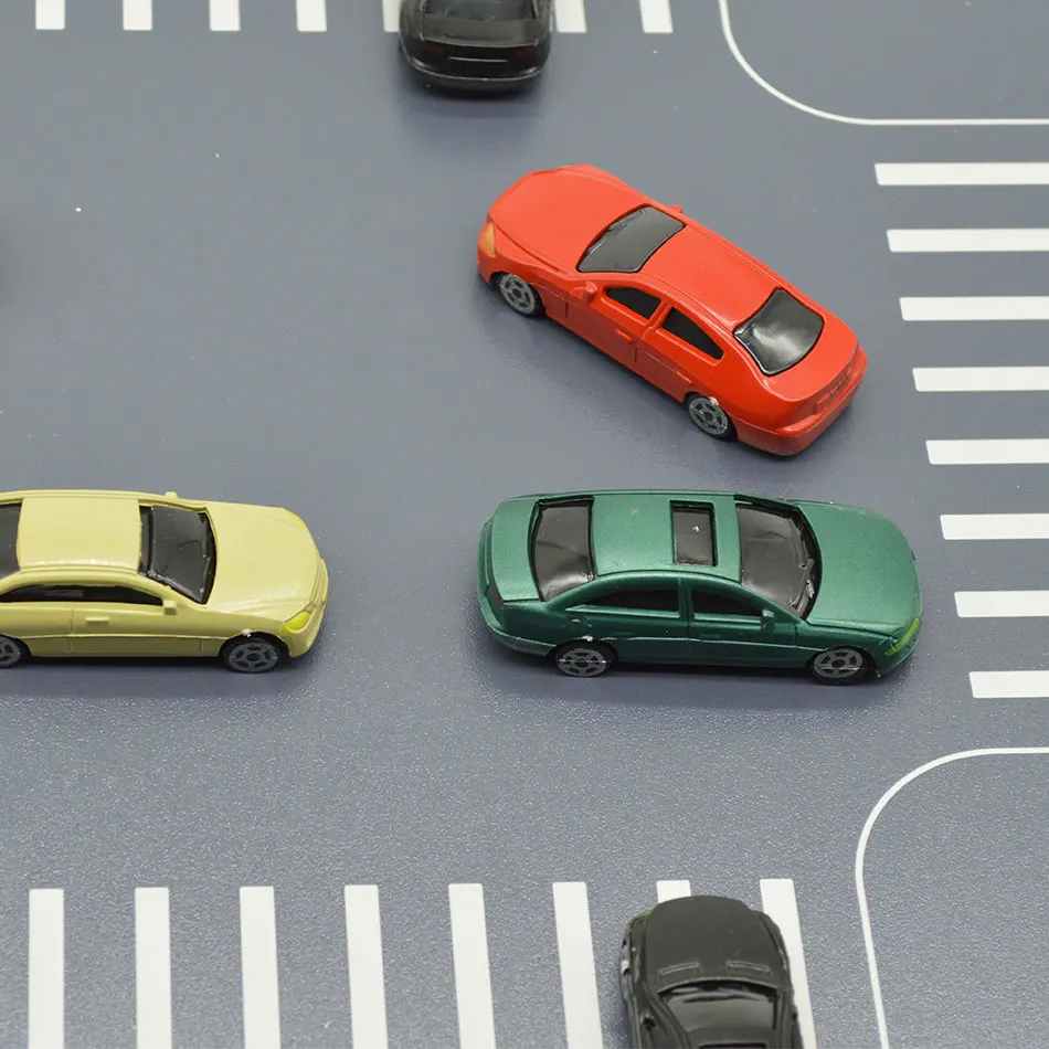 Масштаб 1: 75 модель автомобиля Модель игрушки ABS пластиковая Уменьшенная модель окрашенный автомобиль для макета поезда мальчики и девочки игрушки