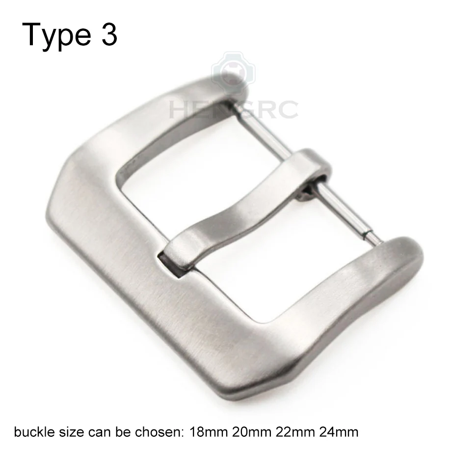 18 20 22 23 24mm Metal Buckle Watch Strap Band Wholesale Solid Stainless Steel Silver Black Brushed Watchbands Clasp Accessories