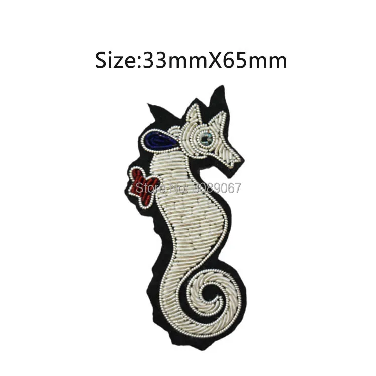 2017 новые высококачественные 3D Ручная вышитая булавка морского конька ювелирные