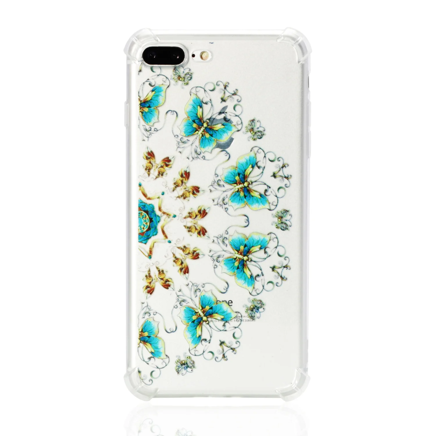 Case For Apple iPhone 7 8 Plus Anti-knock Soft TPU Silicone Cover Bumper 7Plus 8Plus Mobile Phone Cases 7P 8P Bag |