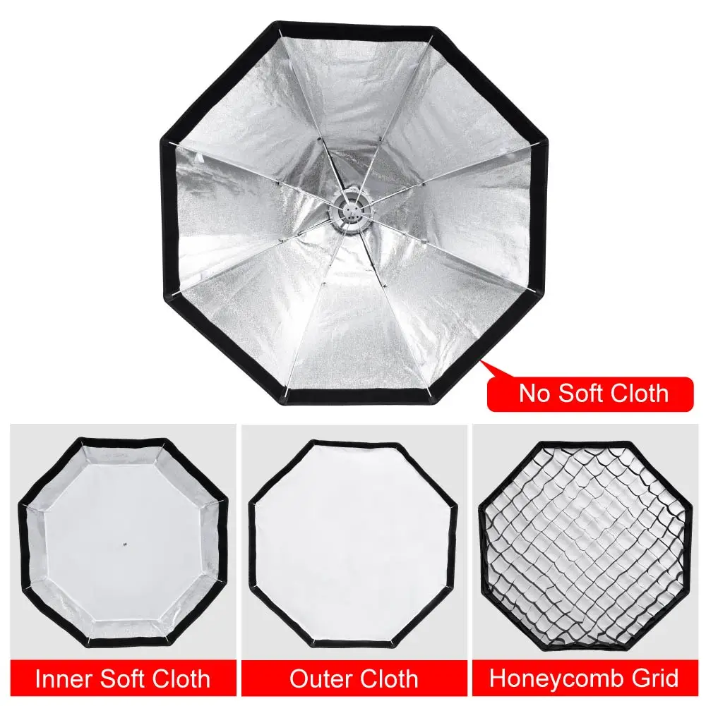 Godox 80 см 32 &quotОктагон Зонт Quick Setup Softbox вспышка Speedlight зонтик с Honeycomb сетки Bowens