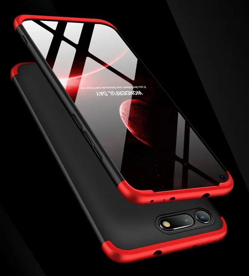 3-в-1 защитный чехол на весь экран для Huawei Honor вид 20 чехол на весь корпус Чехол, задняя крышка для Huawei честь v20 view20 жесткий чехол для телефона с принтом"
