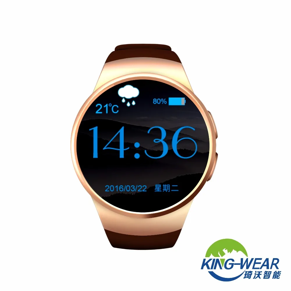Оригинальные Смарт часы Kingwear KW18 с монитором Bluetooth 4 0 для поддержки сердечного