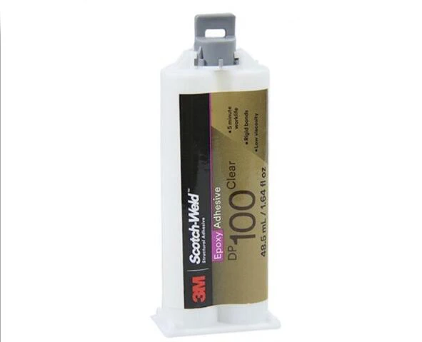 3M 1:1 DP100Clear двухкомпонентный строительный клей прозрачный липкий металлический
