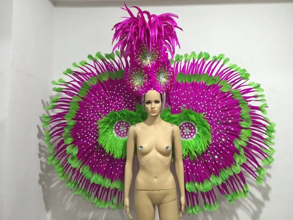 Аксессуары латинские танцы Самба модные изысканные головные уборы Перья Изящные