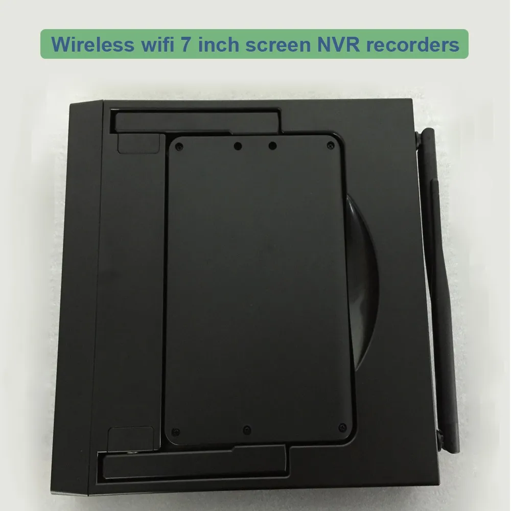 Новых Листинговых Подключи и Играй Беспроводной 7-дюймовый экран Комплект NVR P2P 720