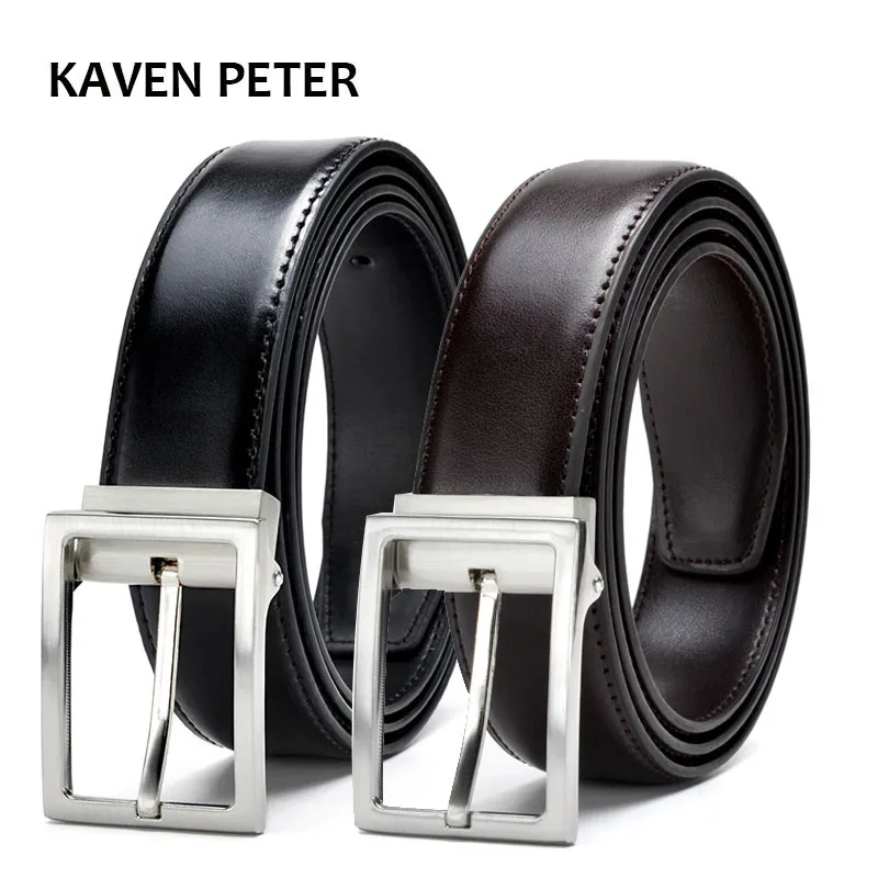 

Men Belts Gold Metal Genuine Leather Mens Luxury Strap Male Belt Formal Men's Trousers Belt Cintos Masculinos Ceinture Homme
