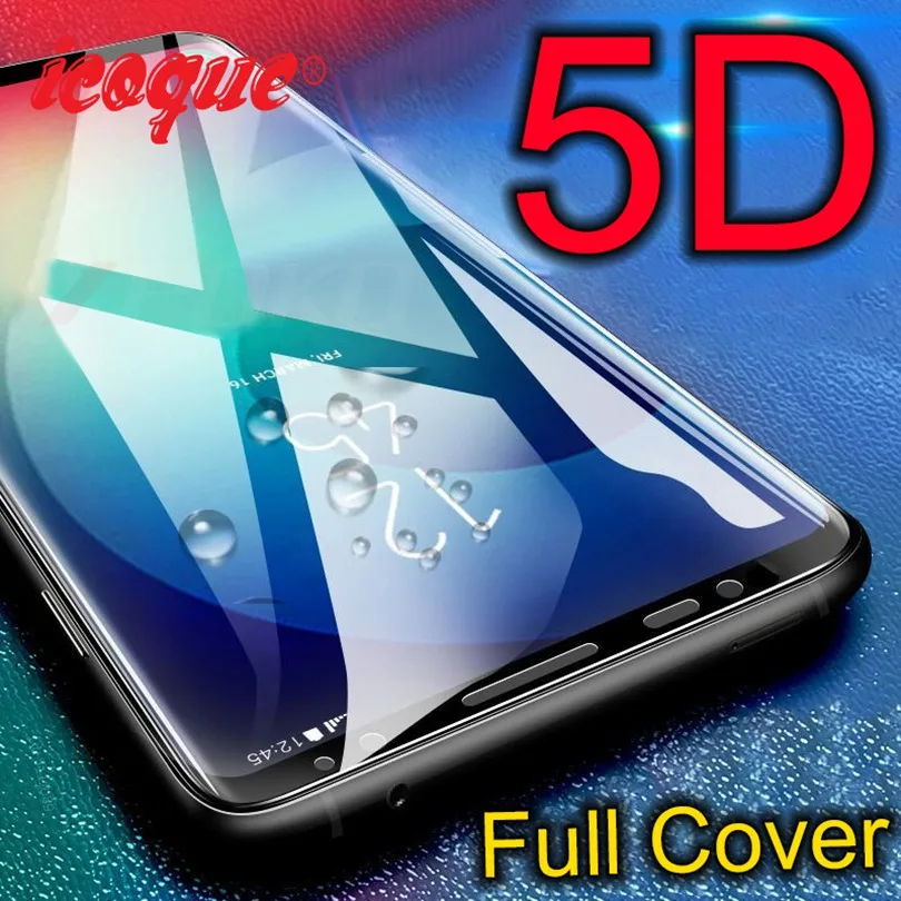 5D Tempered Glass for Samsung Galaxy A5 2017 Screen Protector Curved 9H Full Cover A520 Film Display | Мобильные телефоны и