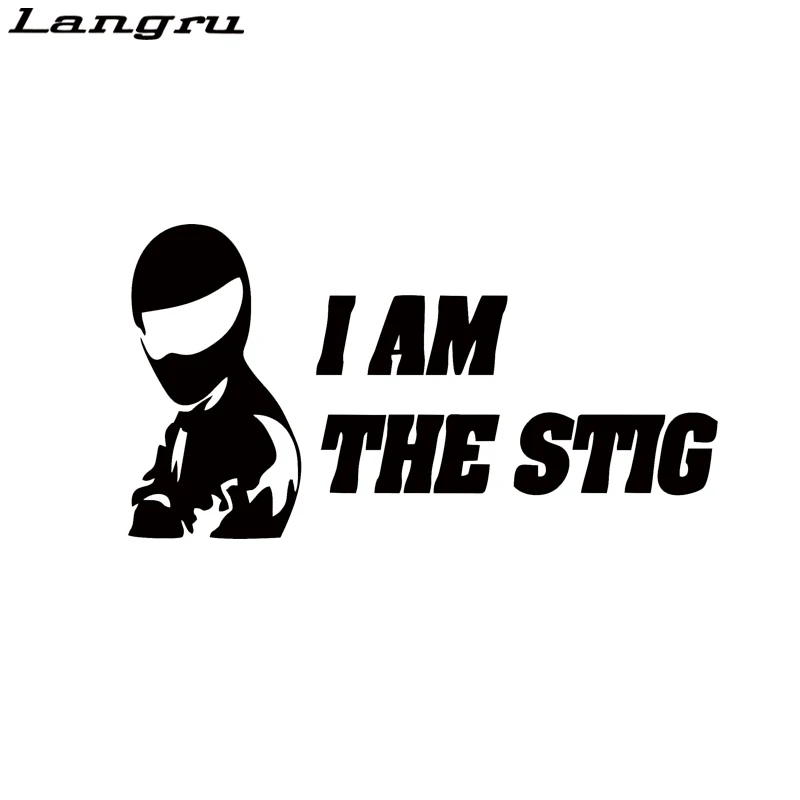 Langru автомобильный стильщик я Стиг больной наклейка на окна автомобиля Dope filtiest