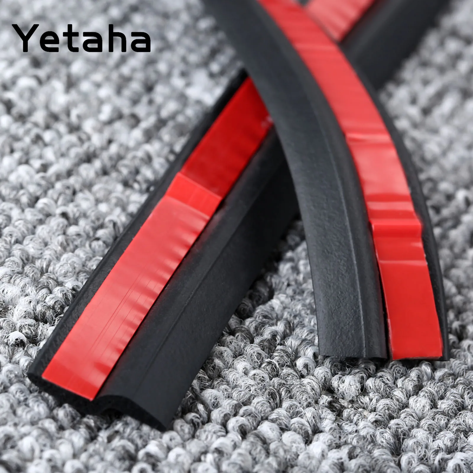 Yetaha 4 м автомобильные дверные уплотняющие полоски Z Тип EPDM Резина 21 мм для VW кромки
