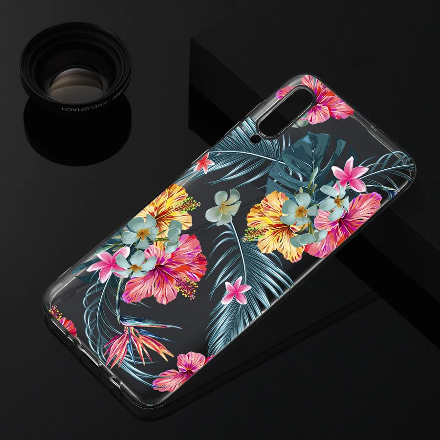 Мягкие цветы кейс из ТПУ для телефона с изображением цветов samsung Galaxy S10 S9 S8 Plus Note 9