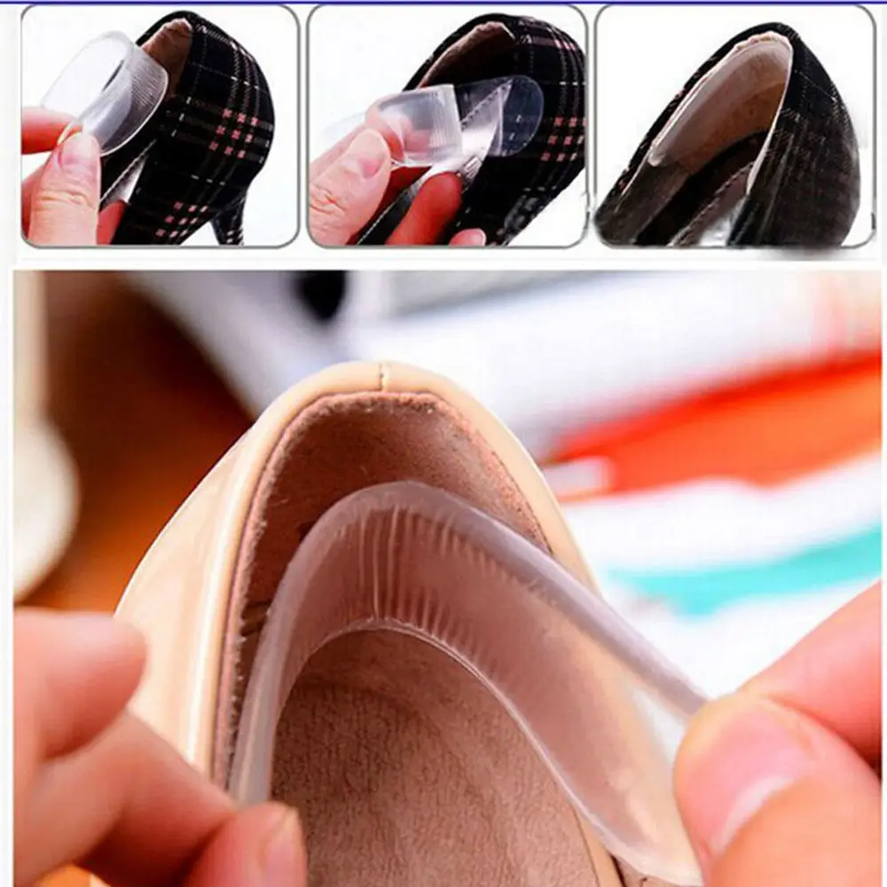 Хит продаж новинка 2 пары силиконовых прозрачных гелевых подушечек для обуви