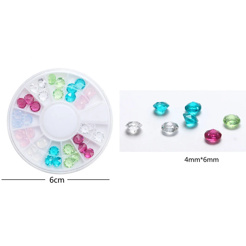 Украшения для дизайна ногтей сверкающие камни из смолы сделай сам наконечники