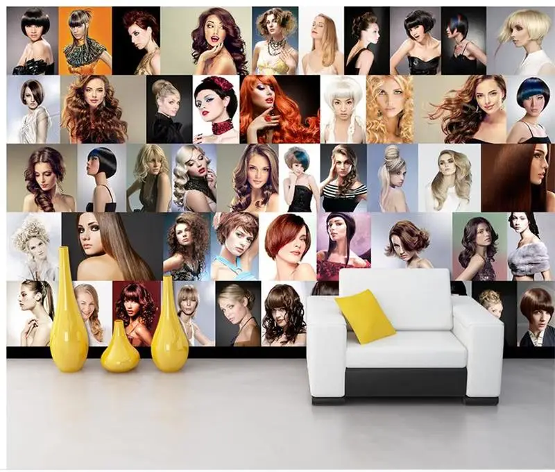 Пользовательские 3d фото обои роспись гостиной популярный дизайн укладки волос