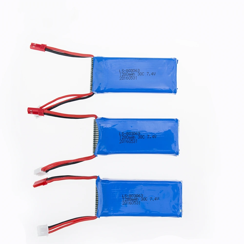 3 шт./лот Lipo Батарея 7 4 V 1200 мА/ч 30C нам Зарядное устройство для YiZhan Тарантул X6 MJX X101