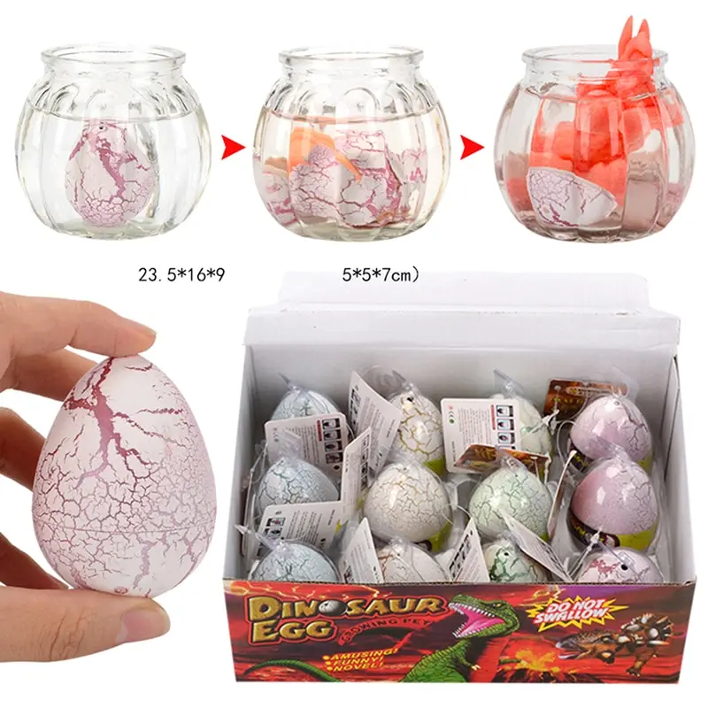 Ing Growing Dinosaur Eggs Новинка кляп игрушки для детей развивающие добавить большой милый