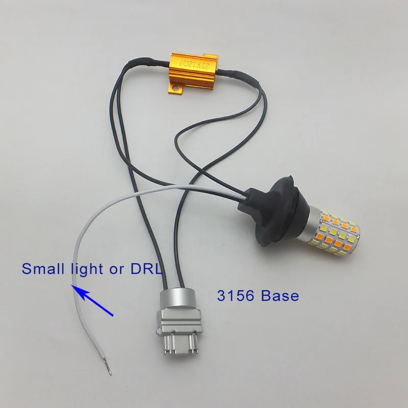 AMYWNTER 3157 12V Габаритные огни 21 Вт DRL 3156 база Canbus led поворотные сигналы стоп-сигналы