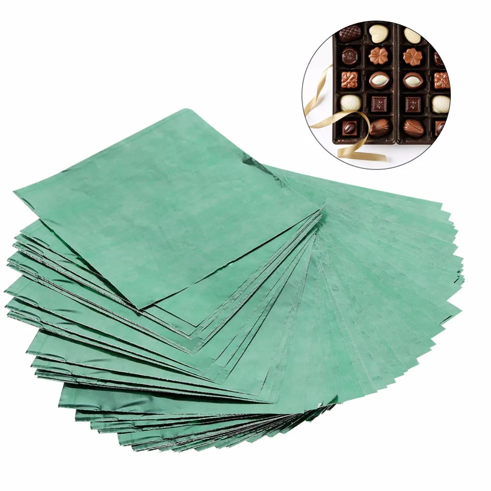 100 шт. вечерние обертки из фольги для шоколадных леденцов конфет посылка бумажные