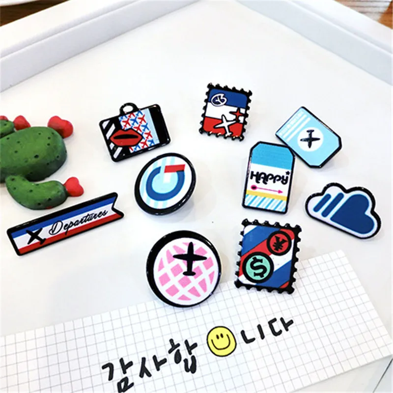 1 шт. Милая мультяшная акриловая брошь облако цыпленок щит Кнопка булавка значок