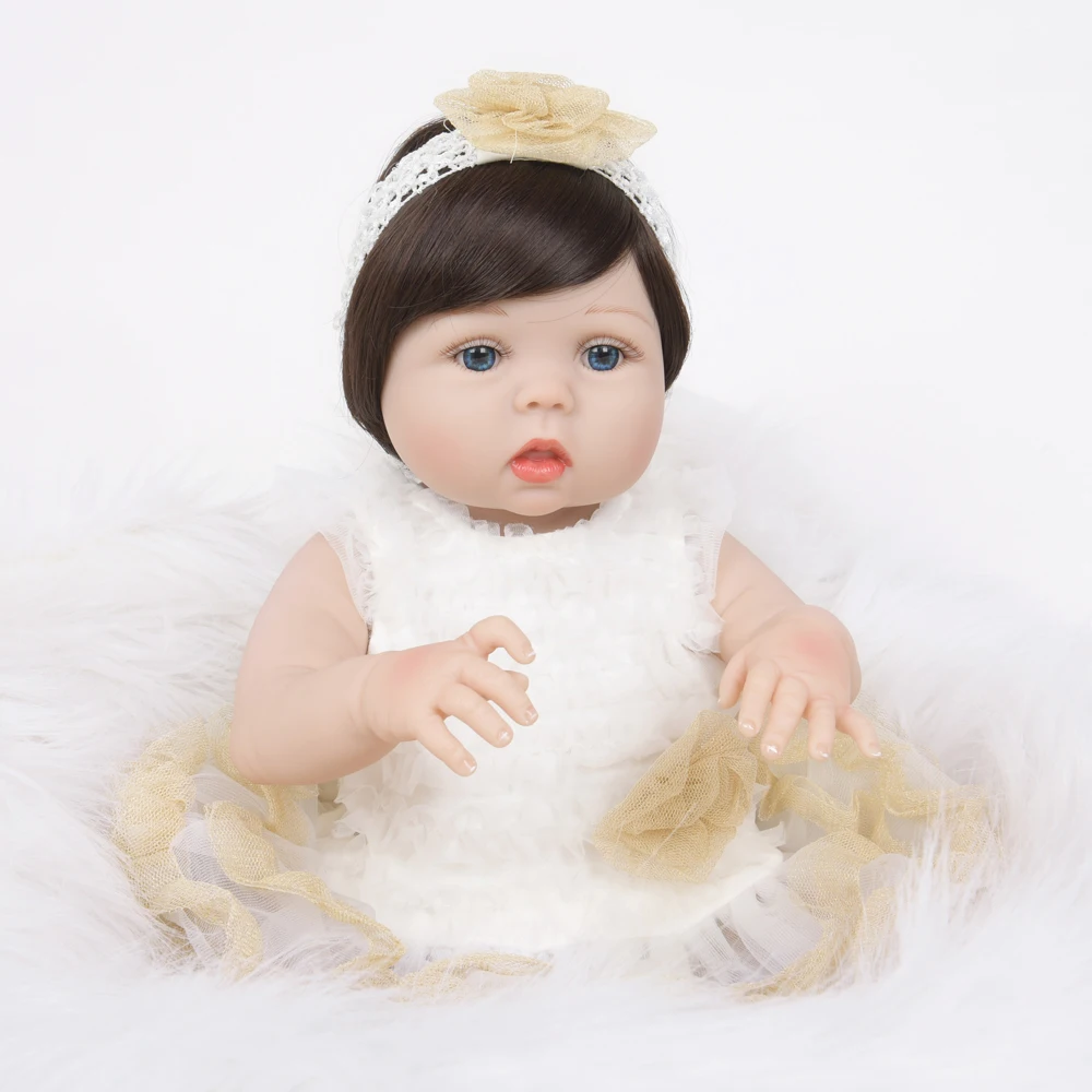 55 см силиконовая кукла Reborn Baby детские игрушки Playmate мягкие букеты новые муминые