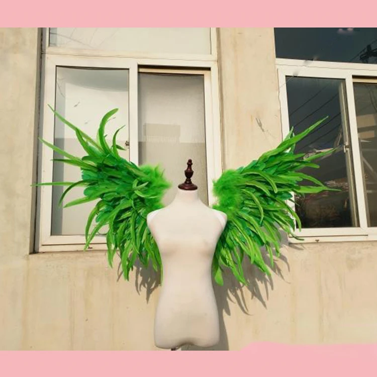 Costumed beautiful feather angel wings for Fashion show Displays wedding shooting props Cosplay game costume | Дом и сад