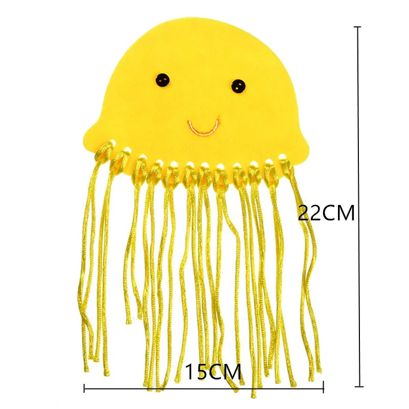 6 шт. трос Медузы DIY ручной работы игрушки плетение узел материал посылка детский сад образование украшения нетканый материал ребенок Руководство