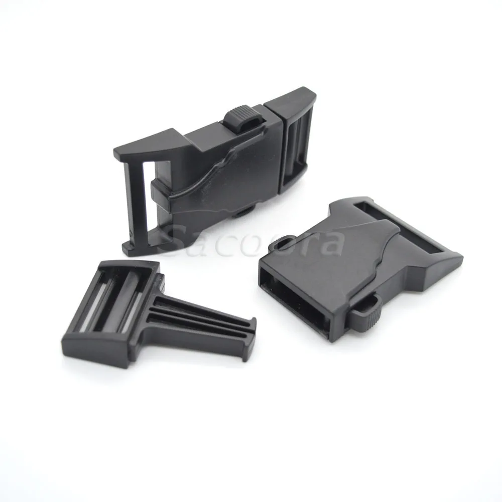 

1000pcs/pack 1"x1-1/4" Webbing Side Release Buckle Plastic for Travel Student Leisure Bag
