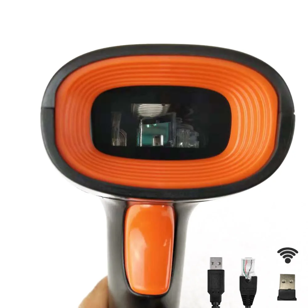 Беспроводной ручной лазерный сканер штрих кода Yanzeo 2 4G USB 1D кода|Сканеры| |