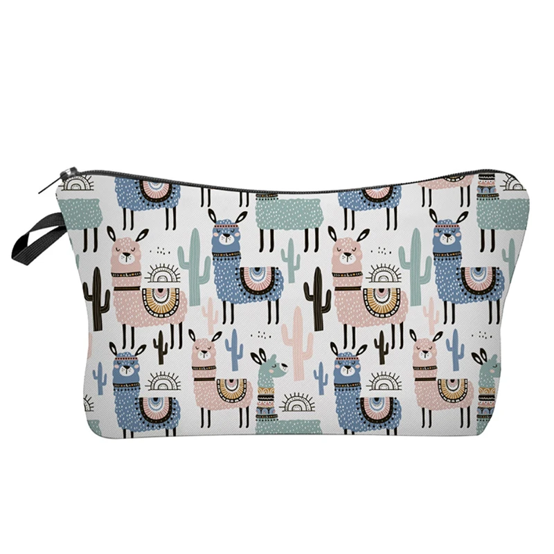 Косметичка для макияжа с 3D принтом косметичка альпака сумка хранения пенал чехол