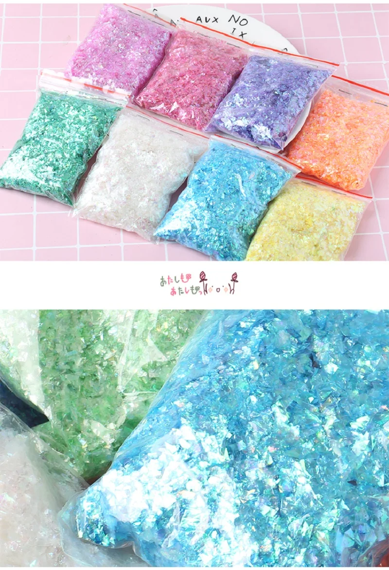 Неровные Оболочки Бумаги блесток DIY ногтей Flakies красочные блестки для нейл Арта(искусство украшения ногтей) для 3D украшения ногтей, 10 г/лот