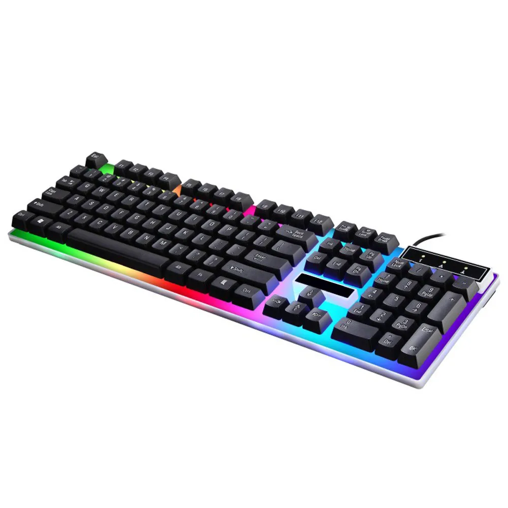 Светодиодная подсветка Esports игровая клавиатура USB кабель механическая с RGB