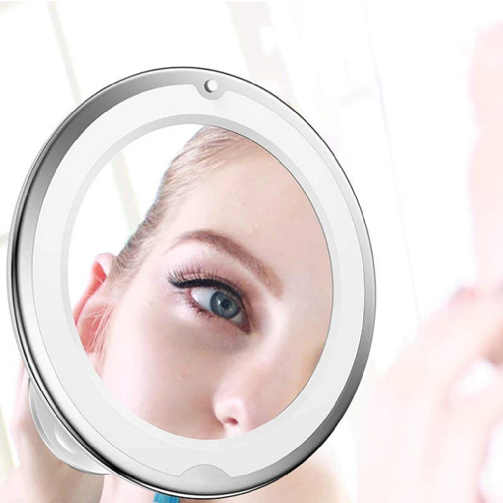 7X Magnifying Lighted Vanity Makeup Mirror with Natural White LED, 360 Degree Swivel Rotation and Locking Suction
7X Magnifying Lighted Vanity Makeup Mirror with Natural White LED, 360 Degree Swivel Rotation and Locking Suction