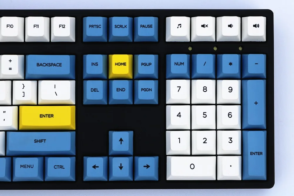 Голубое небо и белое облако keycap 108/155 клавиш PBT Вишневый профиль краситель-сублимированный MX Переключатель для механической клавиатуры keycap