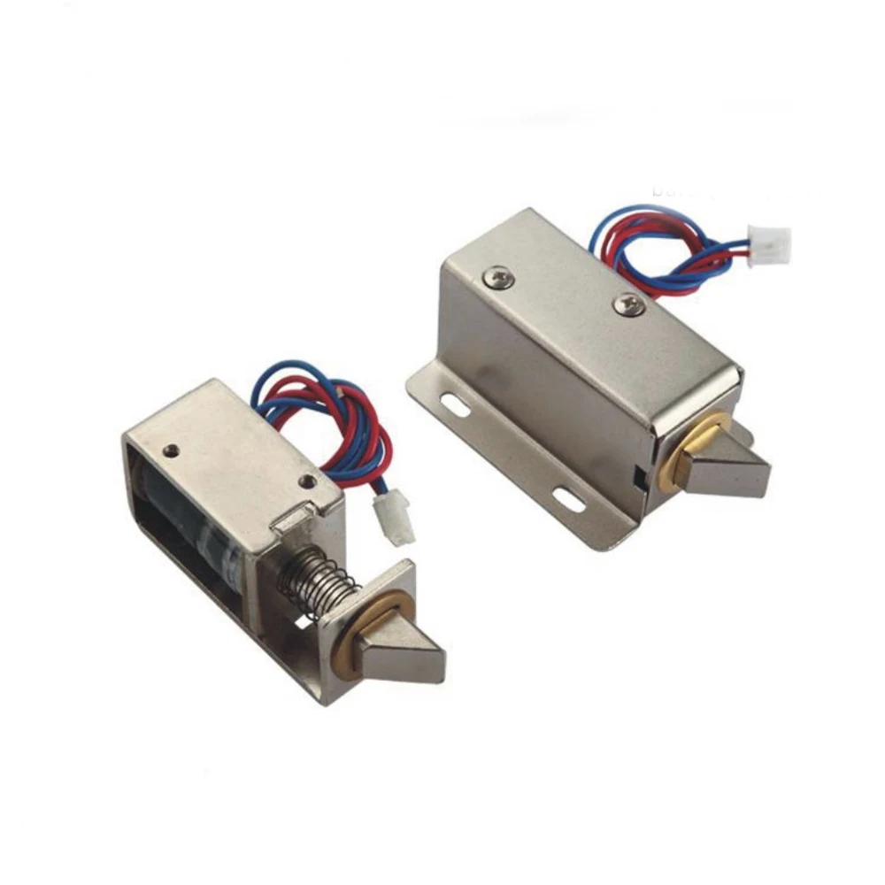 Маленький электромагнитный замок для шкафов хранения электронный мини с болтом