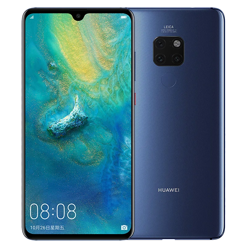 Huawei Mate 20 мобильный телефон 6 53 &quotполный экран 4000 мАч Kirin 980 Восьмиядерный Android 9 NFC