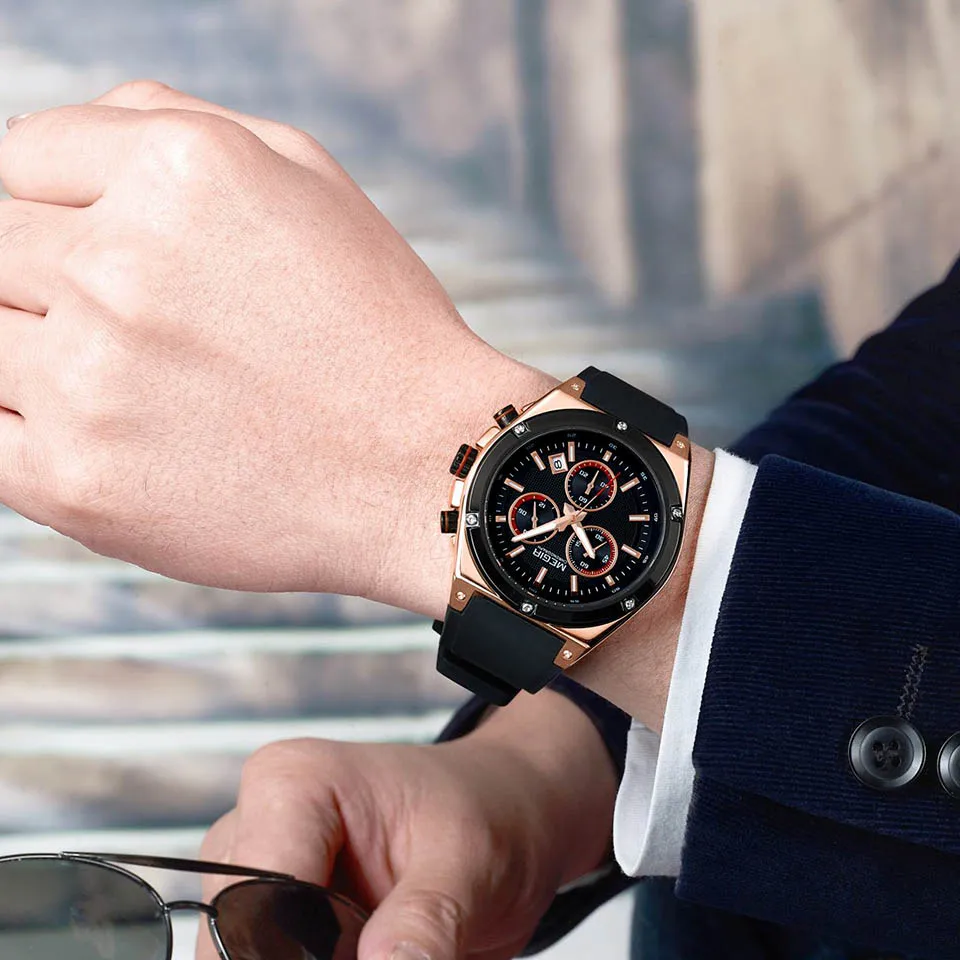 2019 мужские часы розовое золото Топ бренд роскошные кварцевые наручные