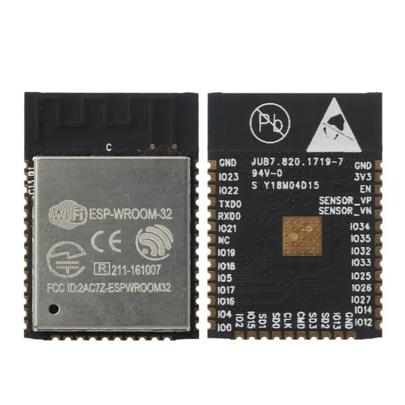 ESP32 WROOM 32 двухъядерный 32Mbits 4MB SPI flash UART Mode SMD модуль|Запасные части| |