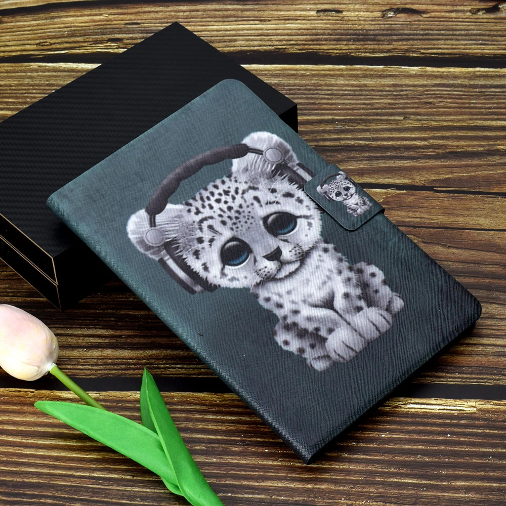 Чехол для Amazon Kindle Fire New HD 7 2015 2017 Модный чехол с рисунком и подставкой отделением