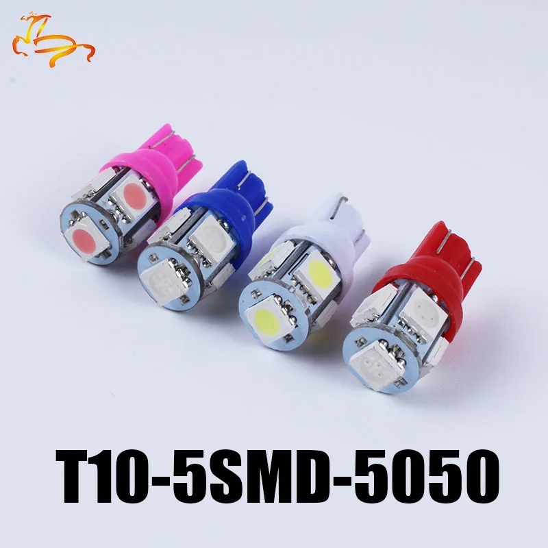 10x24V светодиодный T10 194 168 W5W 5 SMD 5050 5SMD светильник на танкетке лампа белый зеленый