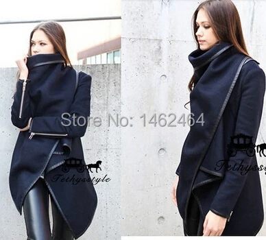 HOT Free Shipping 2014 new style t winter woolen overcoat women fashion trench coat | Женская одежда