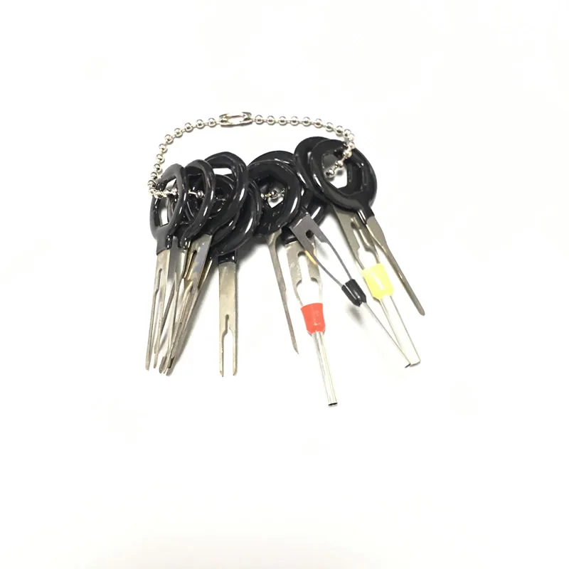 11 PCS Car Plug Circuit Board Wire Harness Terminal Extraction Pick Connector Crimp Pin Back Needle Remove Tool | Автомобили и